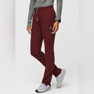 Figs Scrubs Burgundy Yola
